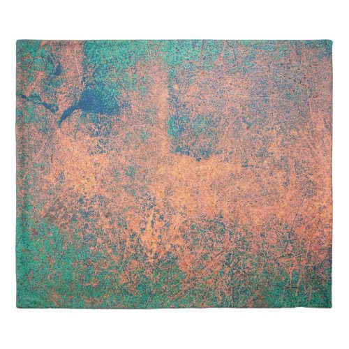 Rusty metal plate background texture Steel plate  Duvet Cover