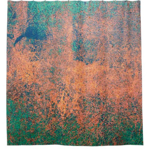 Rusty metal plate background texture Steel plate  Shower Curtain