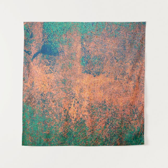 Rusty metal plate background texture. Steel plate  Tapestry (Front)
