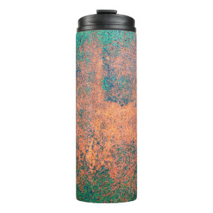 Rusty metal plate background texture. Steel plate Thermal Tumbler