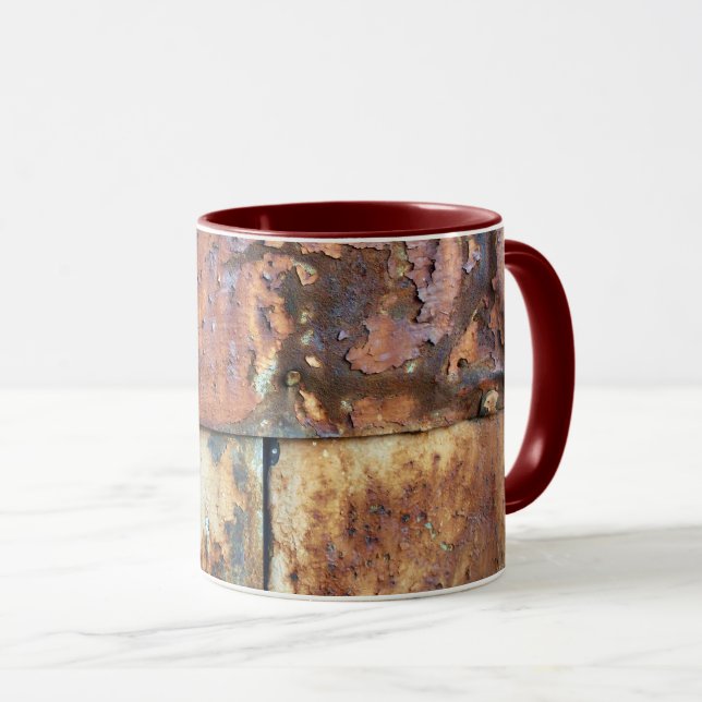 Rusty Metal Siding Old Industrial Building Detail  Mug (Front Right)