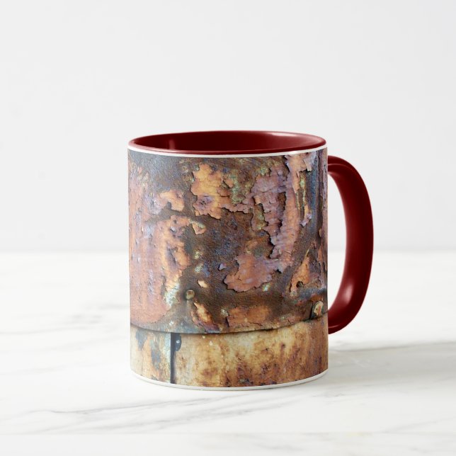 Rusty Metal Siding Old Industrial Building Detail Mug (Front Right)