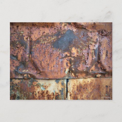 Rusty Metal Siding Old Industrial Building Postcard