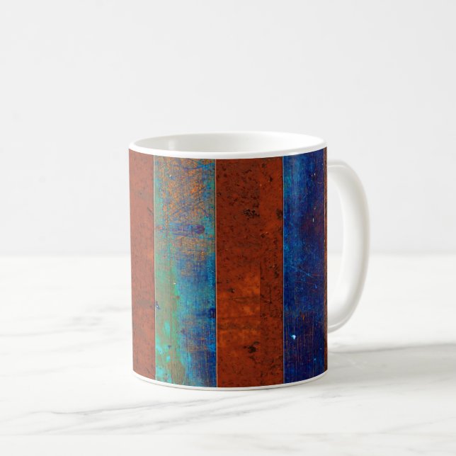 Rusty Metal Style Mug (Front Right)