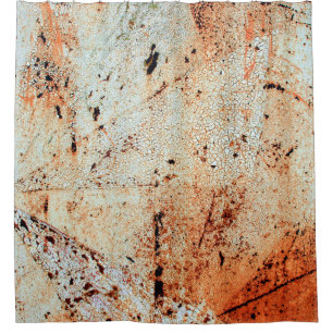 Rusty metal surfaceabstract, aging, home decor, bu shower curtain