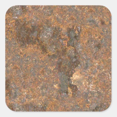 Rusty Metal Texture Square Sticker