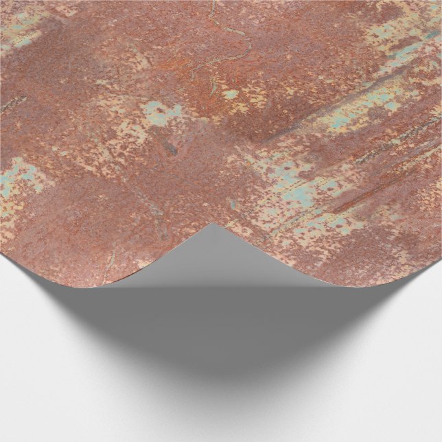 Rusty Metal Texture Wrapping Paper (Corner)
