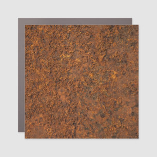 Rusty Metal: Textured Iron Aesthetics. Car Magnet