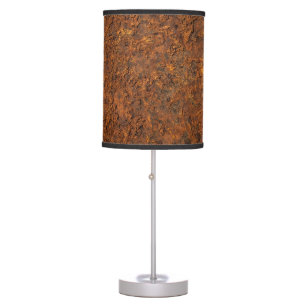Rusty Metal: Textured Iron Aesthetics. Table Lamp