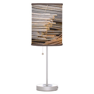 Rusty Metallic Construction Rebar Table Lamp