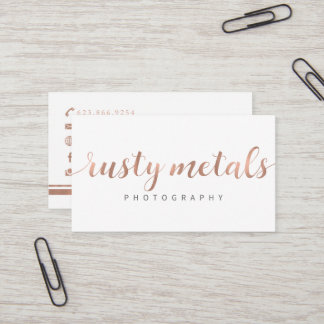 Rusty Metals Custom Business Cards