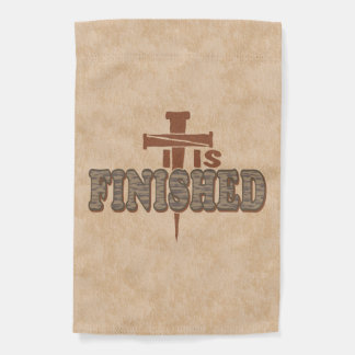 Rusty Nails Cross of Christ Christian Design Garden Flag