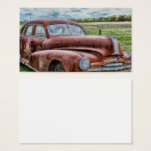 Rusty Old Classic Car Vintage Automobile (Front & Back)