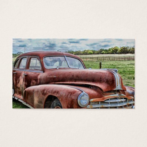 Customizable Rusty Old Classic Car Vintage Automobile Business Cards