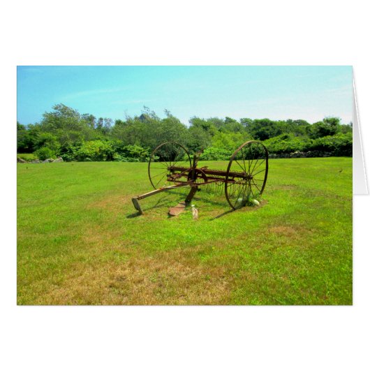 Rusty Old Farm Equipment Cards (Front Horizontal)