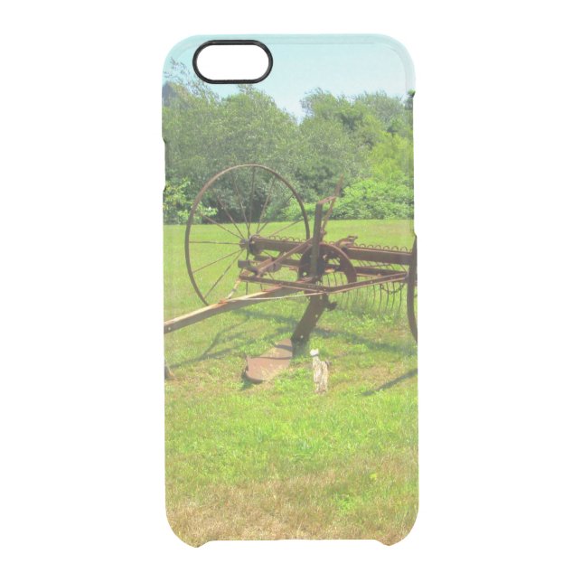 Rusty Old Farm Equipment Uncommon iPhone Case (Back)
