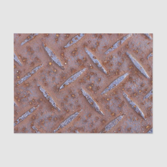 Rusty Old Metal Texture Tissue Paper (Front)