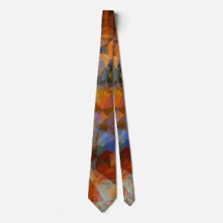 Rusty Orange Modern Abstract Design Neck Tie