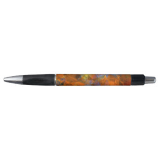 Rusty Orange Modern Abstract Design Pen