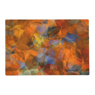 Rusty Orange Modern Abstract Design Placemat