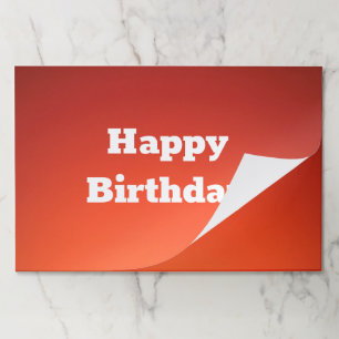 Rusty Orange Paper Placemats 25 Piece Set