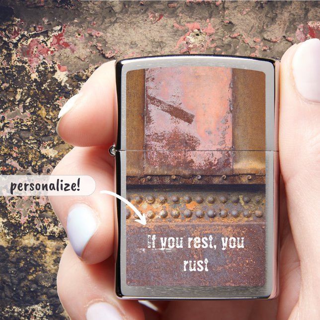 Rusty pink brown metal  zippo lighter (Creator Uploaded)