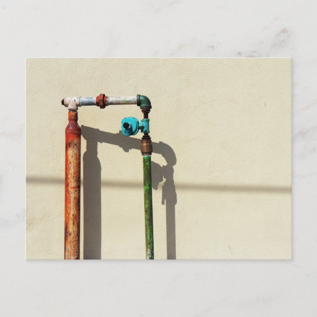 Rusty Pipes Postcard (Front)