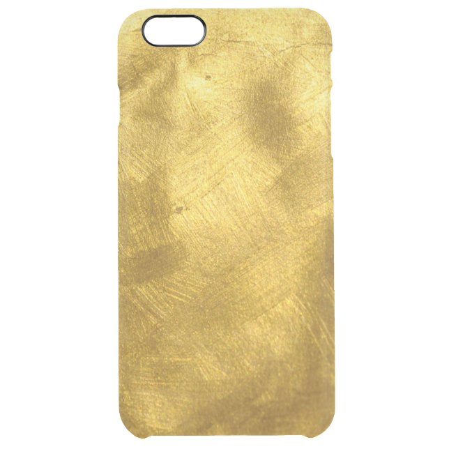 Rusty Pure Gold Texture Pattern Uncommon iPhone Case (Back)