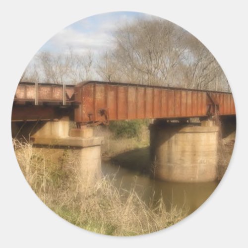 rusty railroad bridge sticker