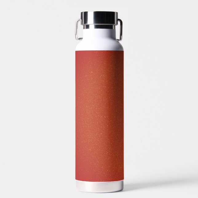 Rusty Red Glitter Stainless Steel Bottle (Front)
