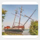 Rusty Remains of a Pirate Ship Square Sticker | Zazzle