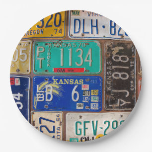 Rusty Retro License Plate Collection