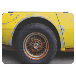 Rusty Roadmaster Tire, Peeling Yellow Painted Car iPad Air Cover