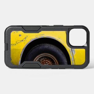 Rusty Roadmaster Tire, Peeling Yellow Painted Car iPhone 13 Case