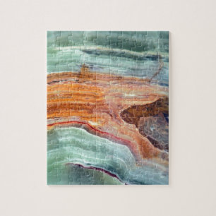 Rusty Sagey Minty Quartz Jigsaw Puzzle