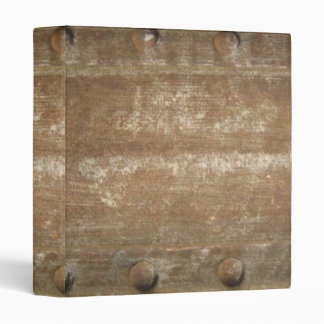 Rusty Scratched Metal, Steampunk 3 Ring Binder