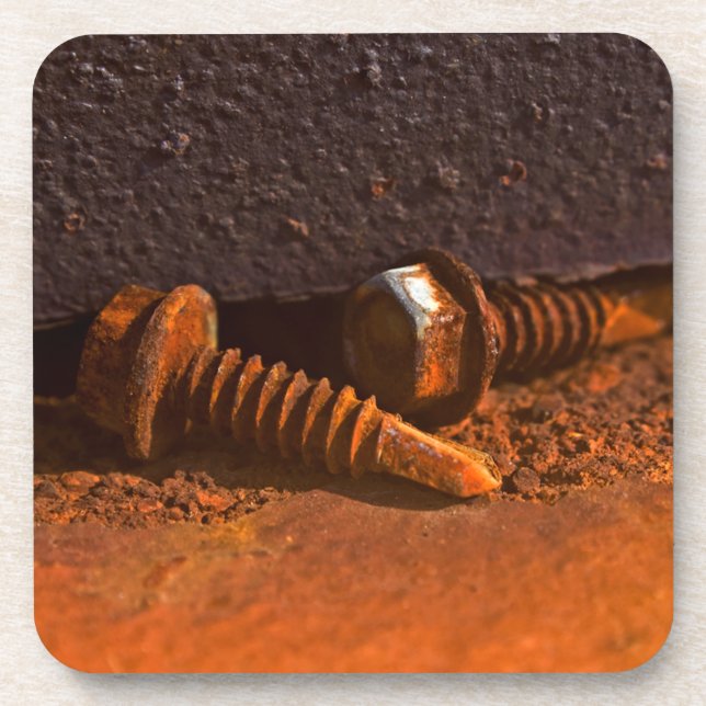 Rusty Screws Laid to Rest Coaster (Front)