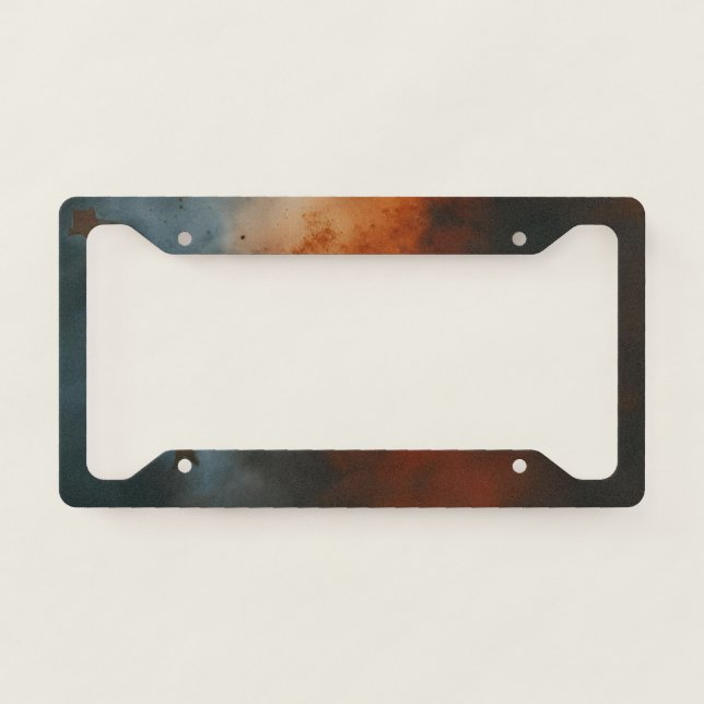 Rusty Spaces License Plate Frame (Front)