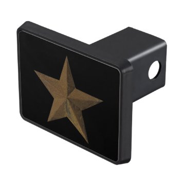 Rusty Star...with Your Background Color. Hitch Cover by Impactzone at Zazzle