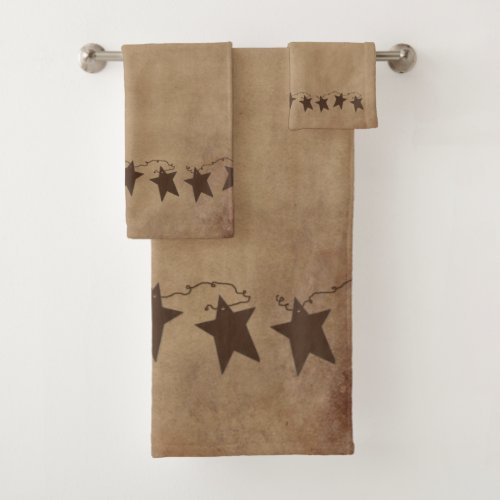 Rusty Stars  Bath Towel Set