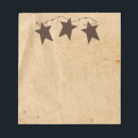 Rusty Stars Notepad<br><div class="desc">This Rusty Stars Notepad is great for your primitive or country style decor or business.</div>