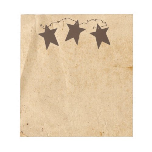 Rusty Stars Notepad
