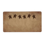 Rusty Stars Product Label