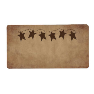 Rusty Stars Product Label