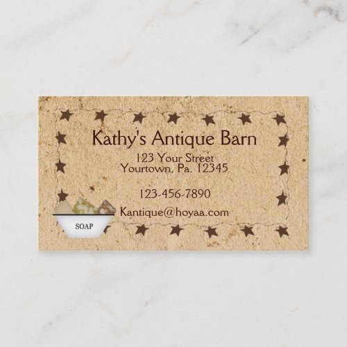 Rusty Stars  Soap Business Card