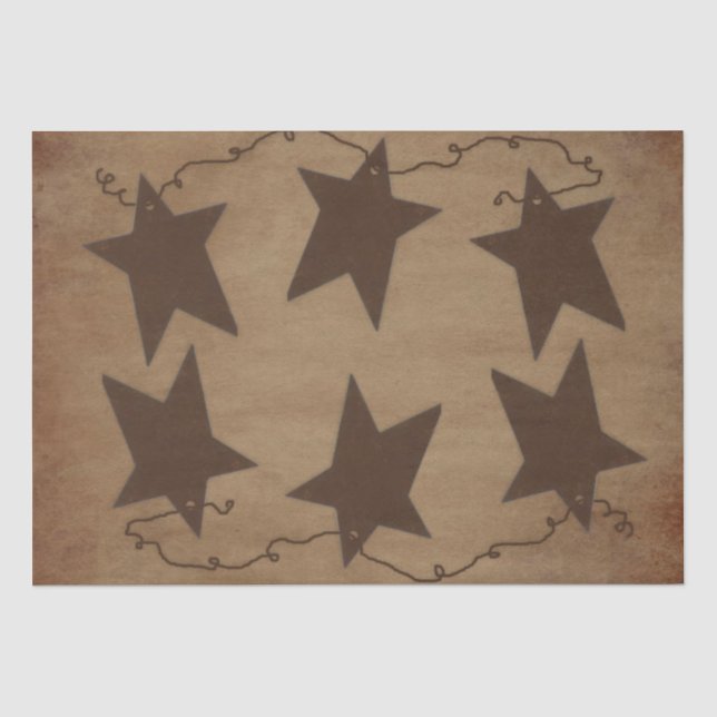 Rusty Stars Tissue Paper (Front)