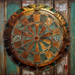 Rusty Steampunk Dartboard<br><div class="desc">Immerse yourself in the captivating world of steampunk aesthetics with our Rusty Dartboard. This unique design blends the rustic charm of antique gear and clockwork elements, creating an industrial and vintage-inspired masterpiece. Add a touch of mechanical allure to your space with this steampunk dartboard, combining functionality with the artistic appeal...</div>