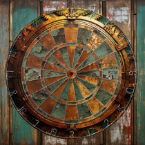 Rusty Steampunk Dartboard