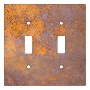 Rusty Steel Light Switch Cover