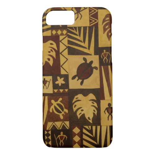 Rusty Tapa Hawaiian Warrior Tribal Phone Case